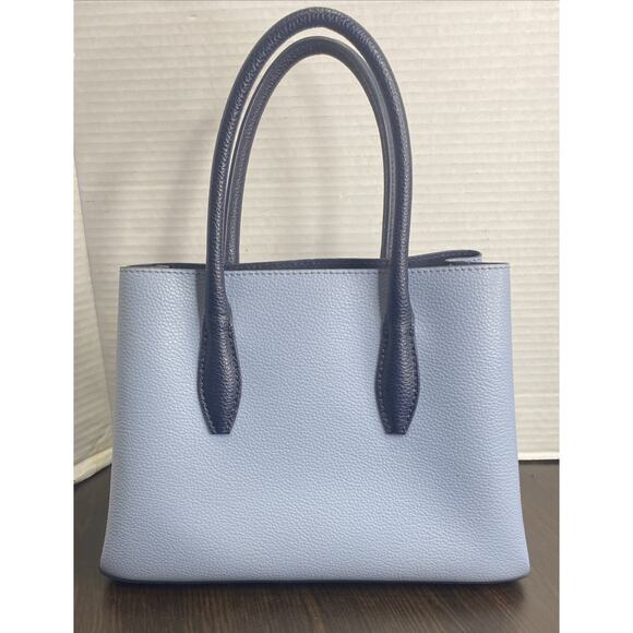 Kate Spade Satchel Refined Grain Leather Small Top Zip Handbag (Blue) - Picture 5 of 13